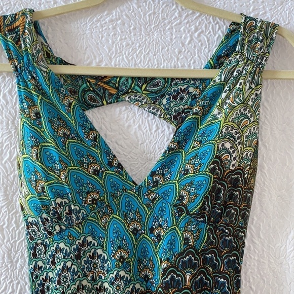 MT Collection Floral Paisley Print Maxi Dress - Picture 4 of 11